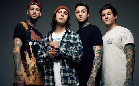 LEFT TO RIGHT:  Mike Fuentes, Vic Fuentes, Tony Perry, Jaime Preciado