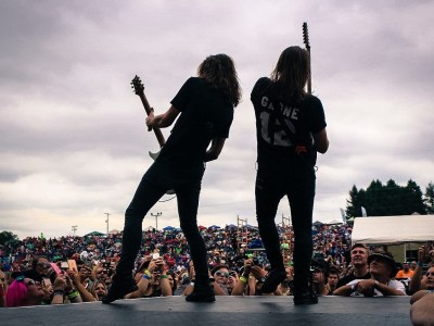 Josiah Prince (l) and Andrew Stanton of Disciple - photo by Lauren McLean